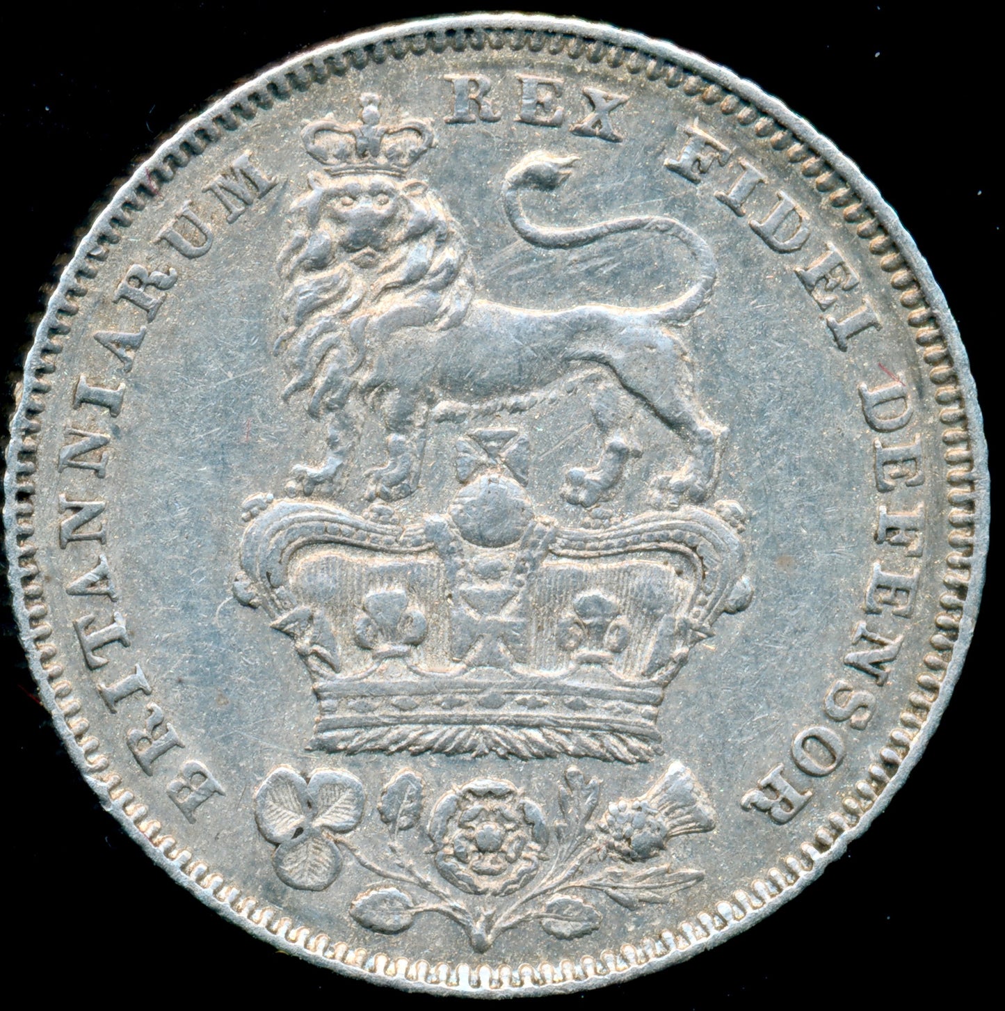 1829 Sixpence Bare head S3815 ESC 2439 EF/NEF