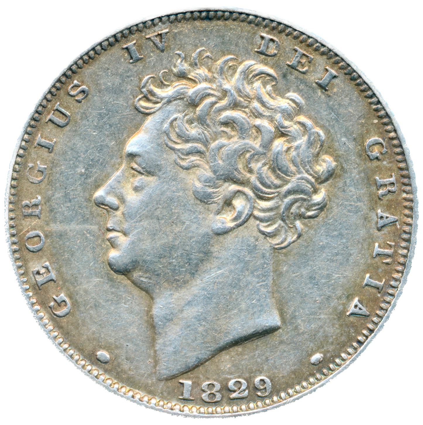 1829 Sixpence Bare head S3815 ESC 2439 EF/NEF