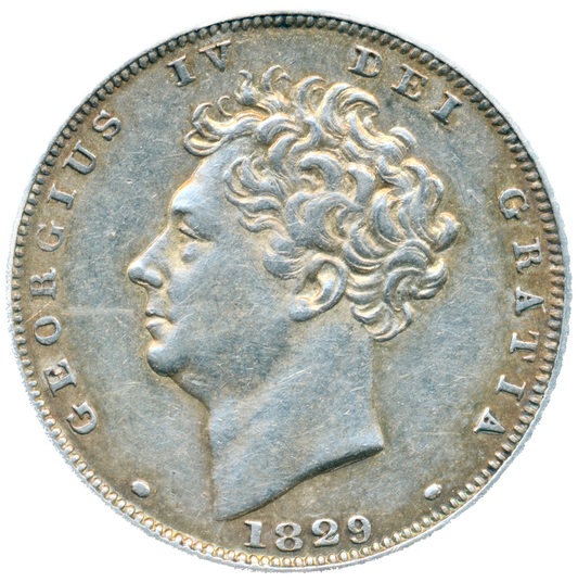 1829 Sixpence Bare head S3815 ESC 2439 EF/NEF