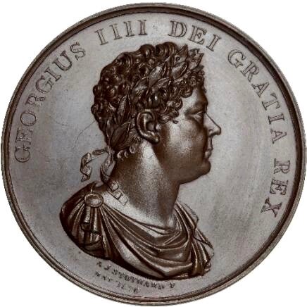 1830 Death of George IV 62.5mm bronze medal E1217 BHM 1363 EF