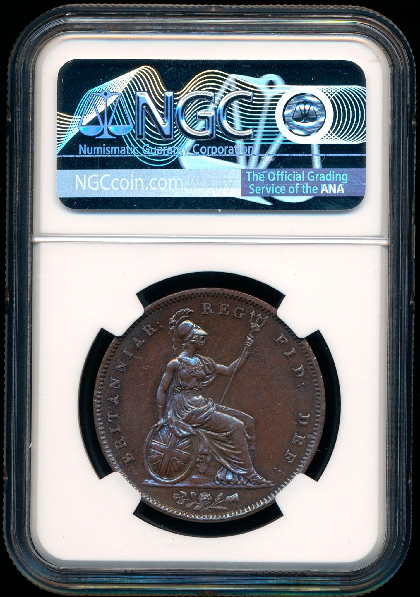 1841 Penny No colon after REG S3948 BMC 1484 MS 64 BN