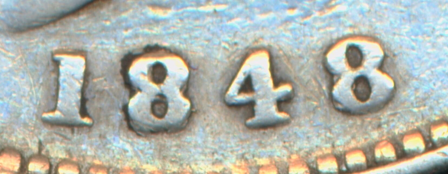 1848 Last 8 over 6 Halfcrown S3888 ESC 2728 Very rare (R2) VG