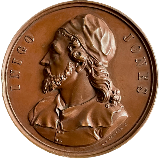 1849 Inigo Jones Art Union of London 55mm copper medal BHM 2348 E1437