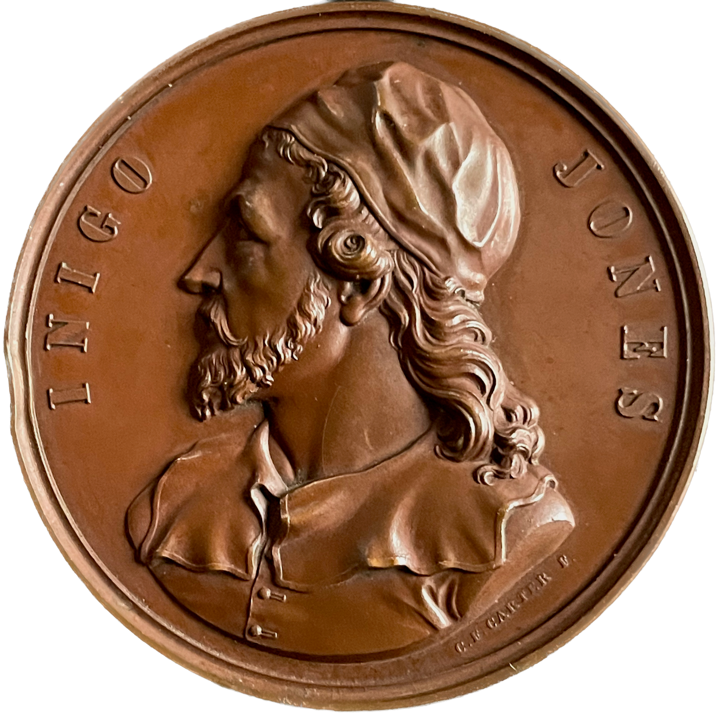 1849 Inigo Jones Art Union of London 55mm copper medal BHM 2348 E1437