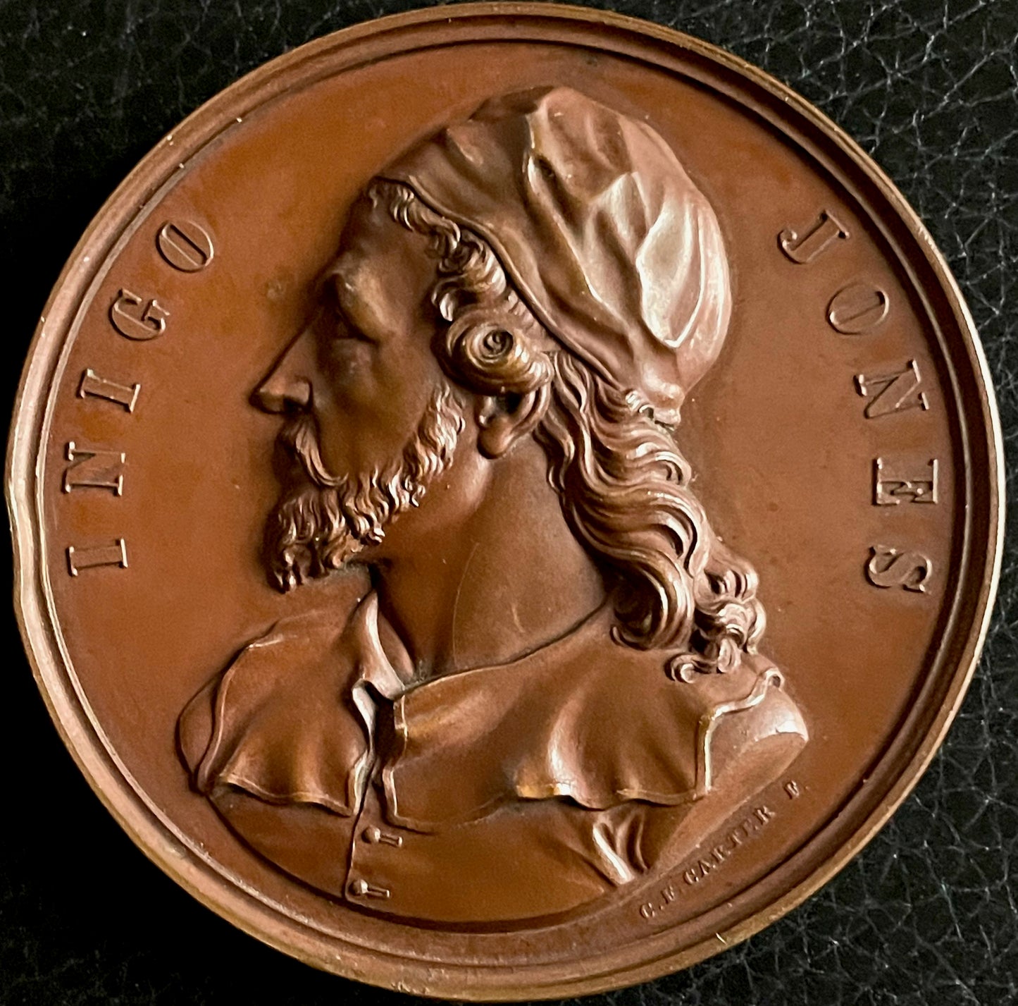 1849 Inigo Jones Art Union of London 55mm copper medal BHM 2348 E1437