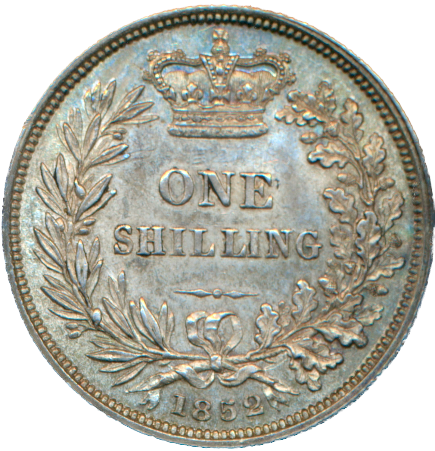 1852 Shilling S3904 ESC 3001 Scarce GEF
