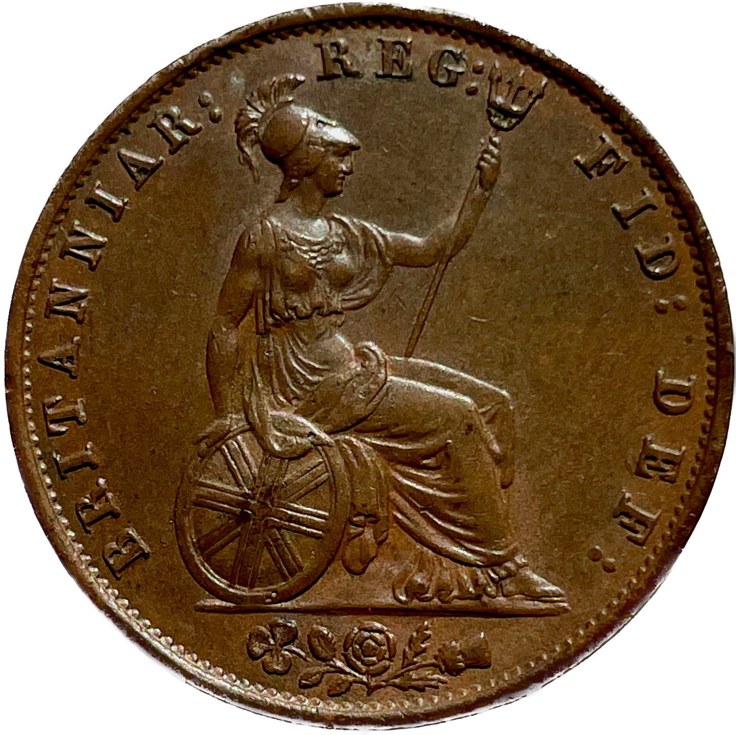 1854 Halfpenny S3949 BMC 1542 Upturned A for V in VICTORIA GEF