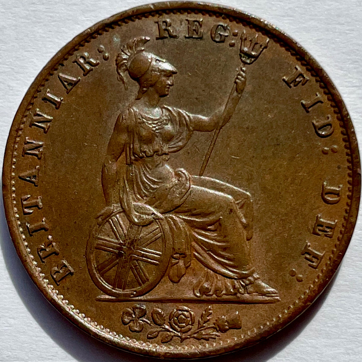 1854 Halfpenny S3949 BMC 1542 Upturned A for V in VICTORIA GEF