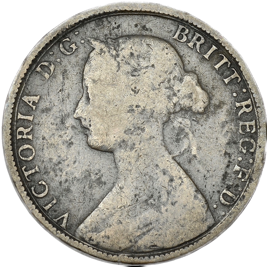 1861 Halfpenny HALP  F Rare (R5)