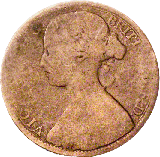 1862 Penny with halfpenny numerals S3954 F41 Obv 6 Rev G Extremely rare (R17) Fair