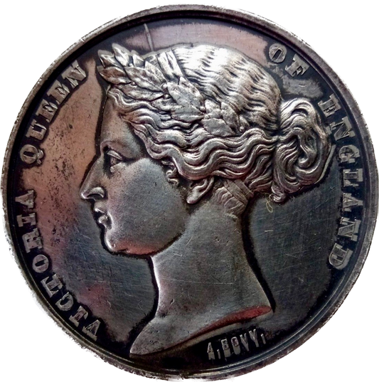 1862 International Exhibition 50mm silver medal by Bovy Scarce EF