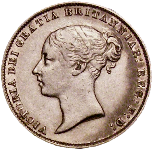 1867 Sixpence Second young head S3909 ESC 3213 Very rare (R2) GVF