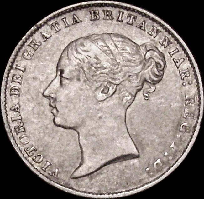 1867 Sixpence Second young head die 7 S3909 ESC 3213 Very rare (R2) VF