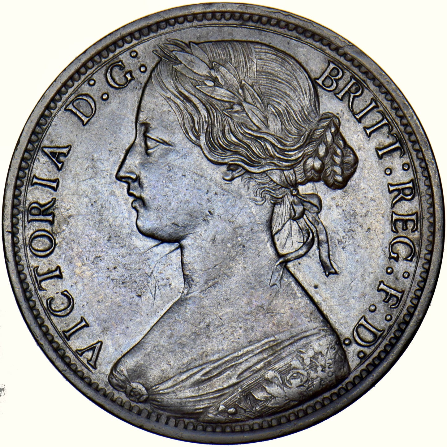 1870 Penny F60 EF