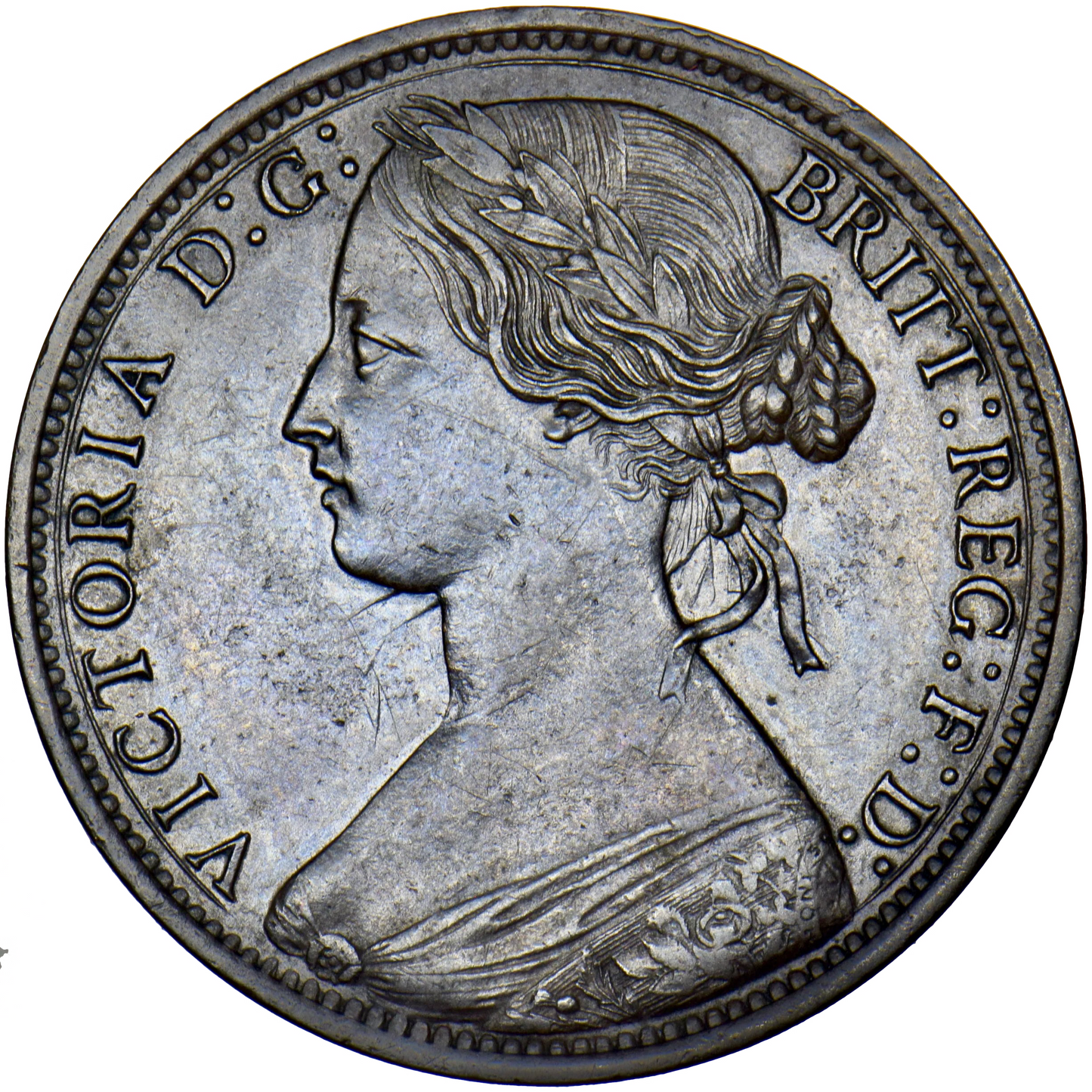 1870 Penny F60 EF