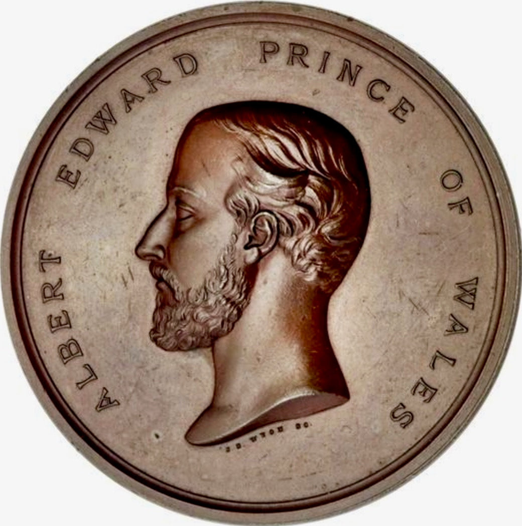 1872 National Thanksgiving for the Recovery of the Prince of Wales 58mm bronze medal BHM 2929 E 1619