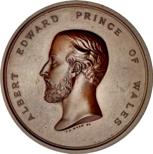 1872 National Thanksgiving for the Recovery of the Prince of Wales 58mm bronze medal BHM 2929 E 1619