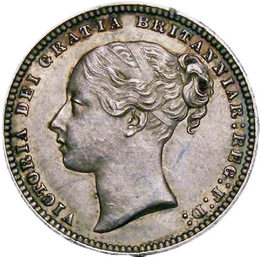 1875 Shilling Third young head die 56 S3906A ESC 3045 GEF