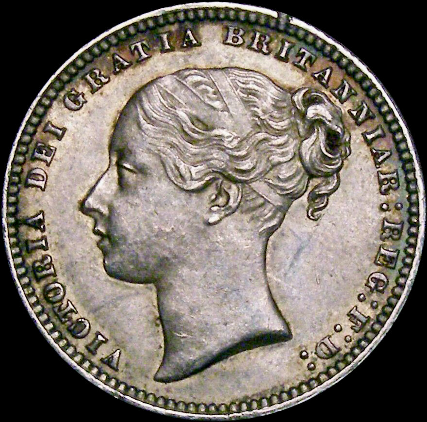 1875 Shilling Third young head die 56 S3906A ESC 3045 GEF