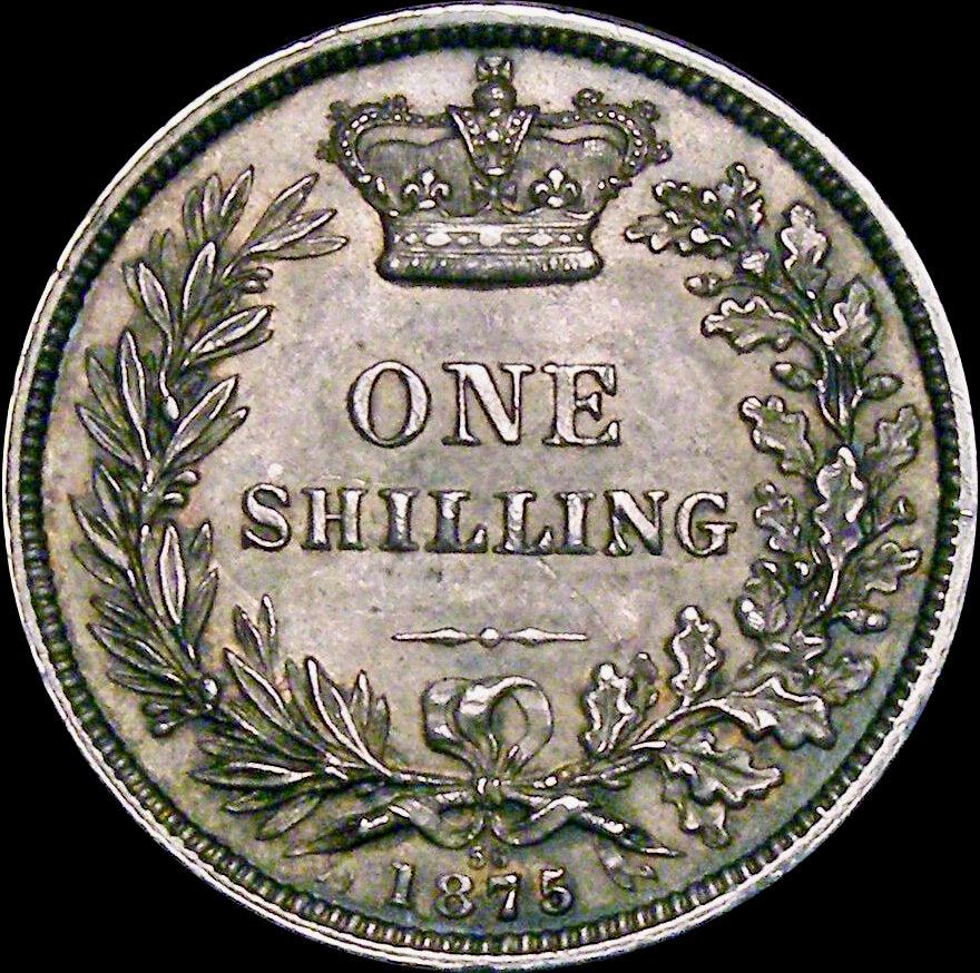 1875 Shilling Third young head die 56 S3906A ESC 3045 GEF