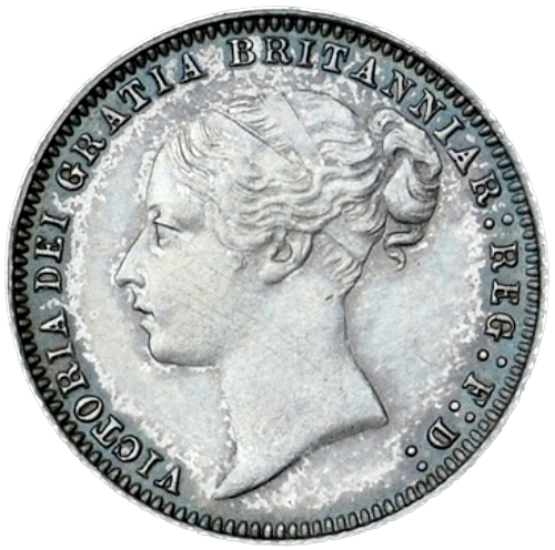 1877 Sixpence Second young head No die number S3911 ESC 3243 Scarce EF