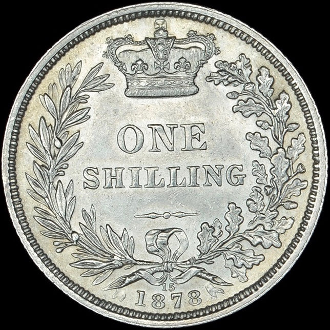 1878 Shilling Third young head die 15 S3906A ESC 3049 EF