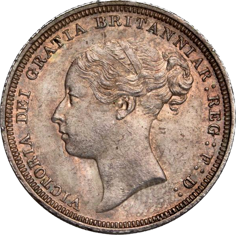 1881 Sixpence Third young head S3912 ESC 3251 Scarce UNC