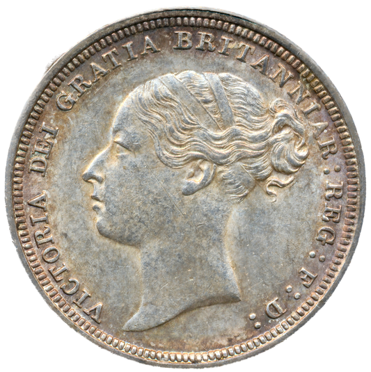 1881 Sixpence Third hung head S3912 ESC 3251 Scarce AUNC