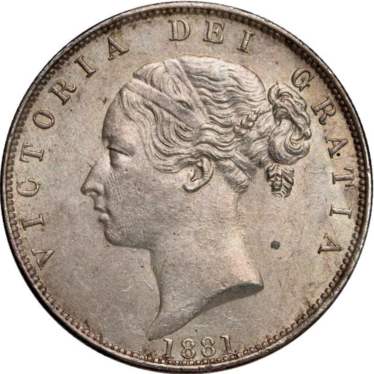 1881 Halfcrown S3889 ESC 2758 AUNC