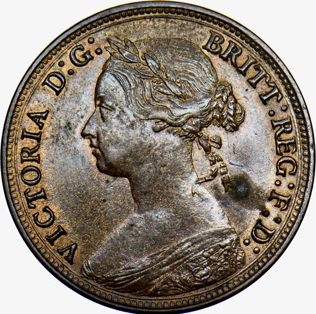 1881 Halfpenny F 343Avar Unlisted GEF