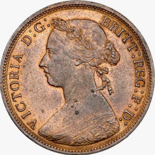 1882H Halfpenny F 347 GEF