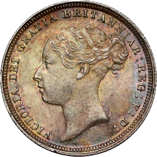 1883 Sixpence Third young head S3912 ESC 3255 Scarce AUNC