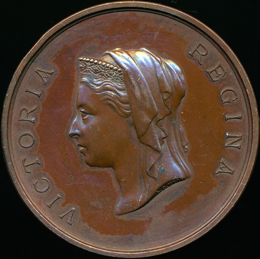 1884 International Health Exhibition, London 45mm bronze medal BHM 3175 E1704