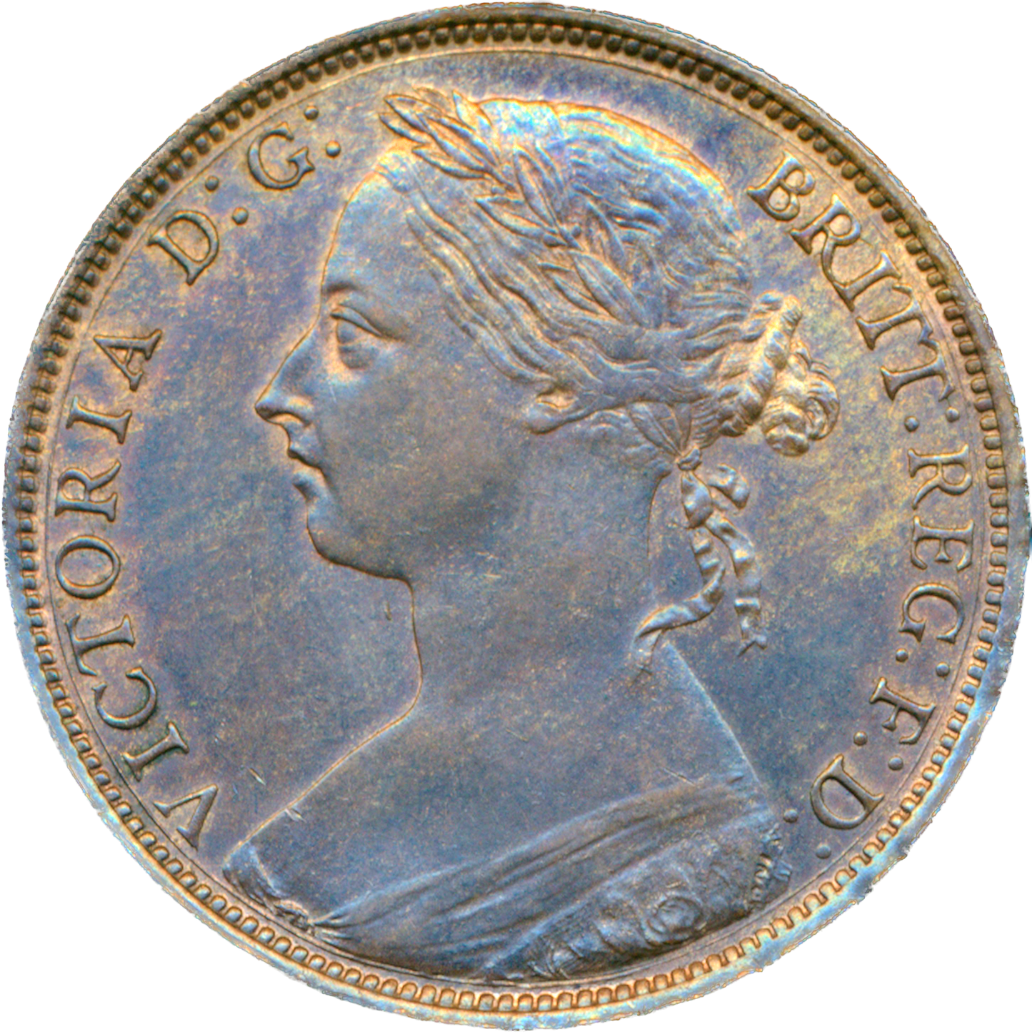 1886 Penny F123 EF