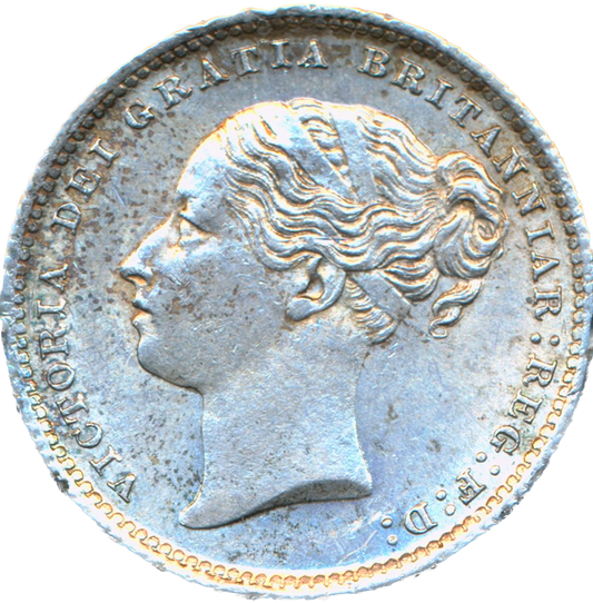 1887 Shilling Fourth young head S3907 ESC 3080 AUNC