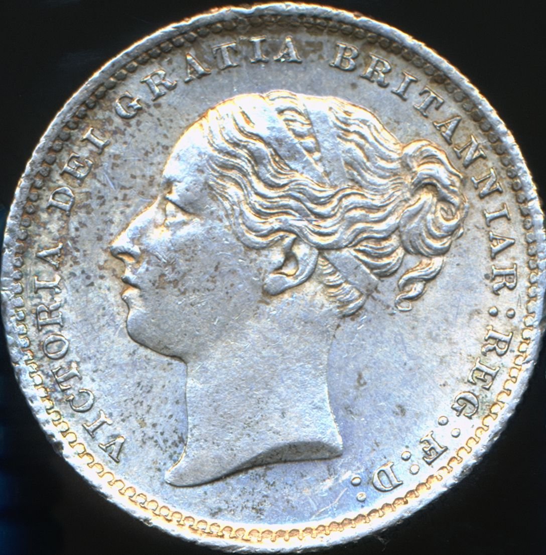 1887 Shilling Fourth young head S3907 ESC 3080 AUNC