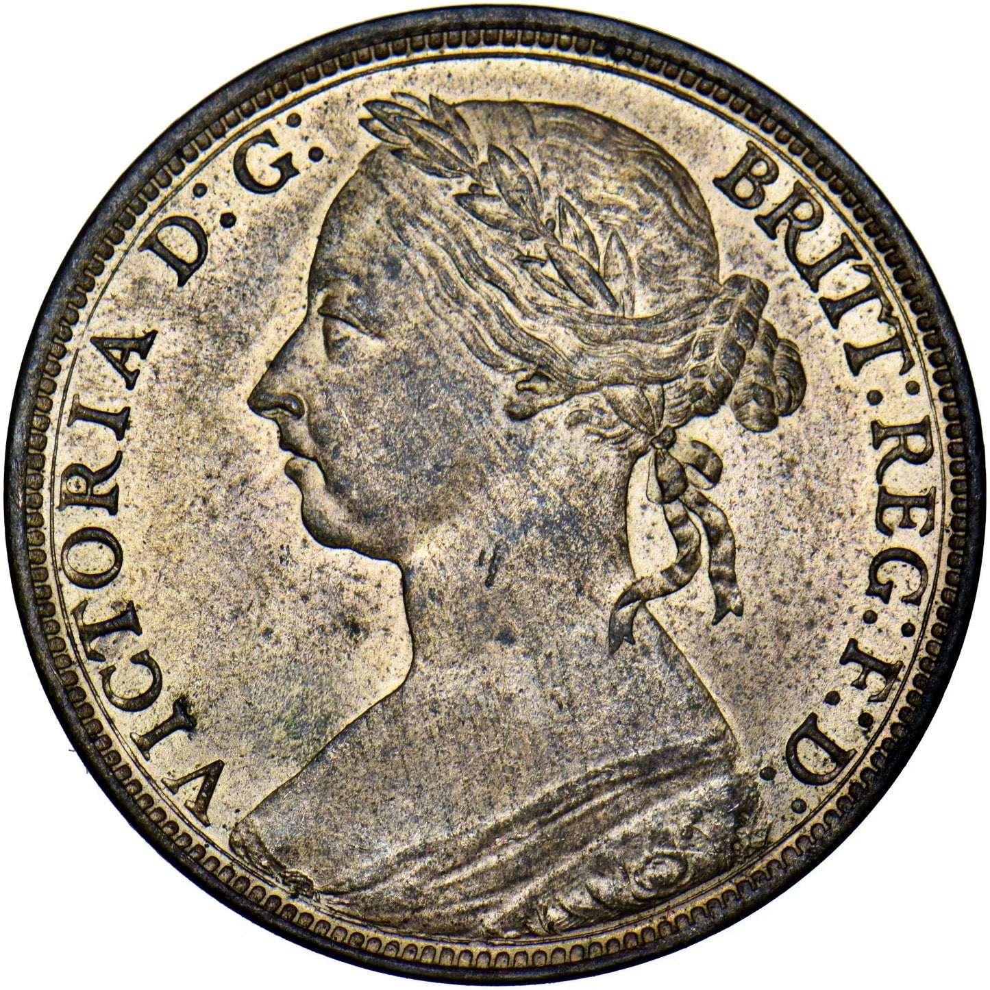 1890 Penny F130 UNC