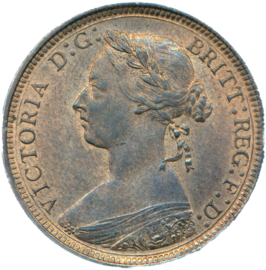 1891 Halfpenny F 364 UNC