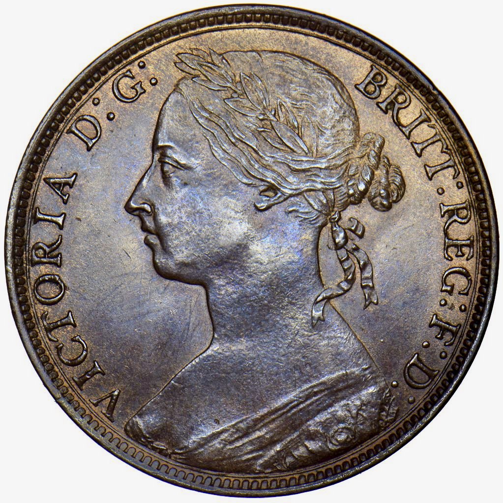 1893/2 Penny S3954 F134 Gouby1893B UNC or thereabouts