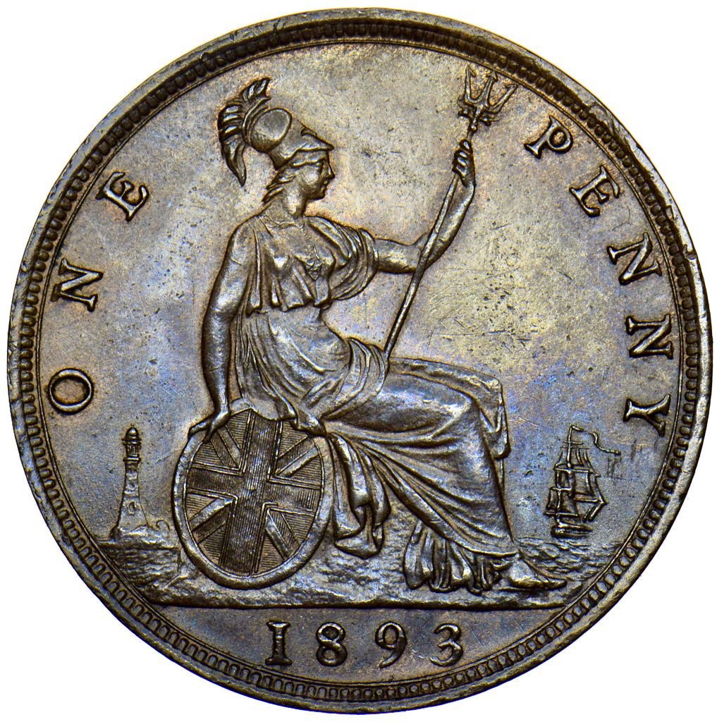 1893/2 Penny S3954 F134 Gouby1893B UNC or thereabouts