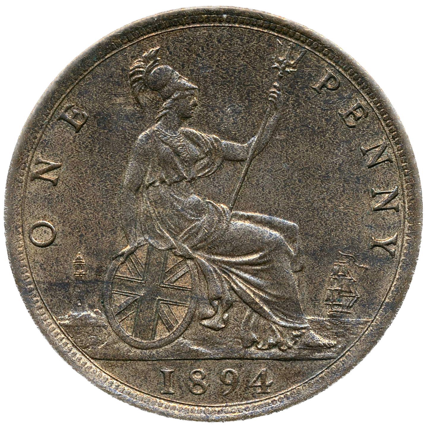 1894 Penny S3954 F138 AUNC