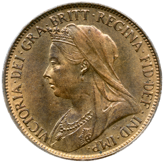 1896 Halfpenny F 371 Reverse A UNC