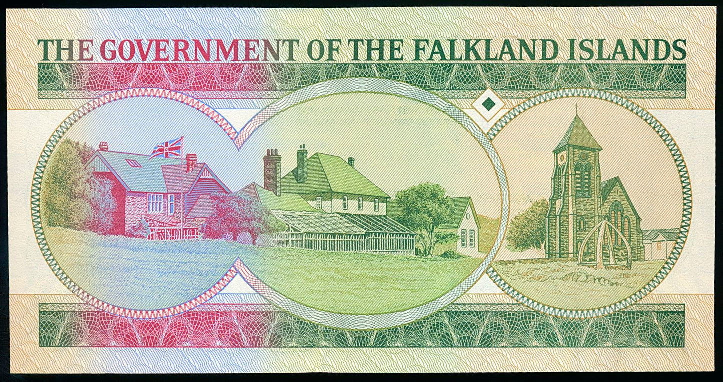 FALKLAND ISLANDS P.18 2011 £10 UNC Low serial no