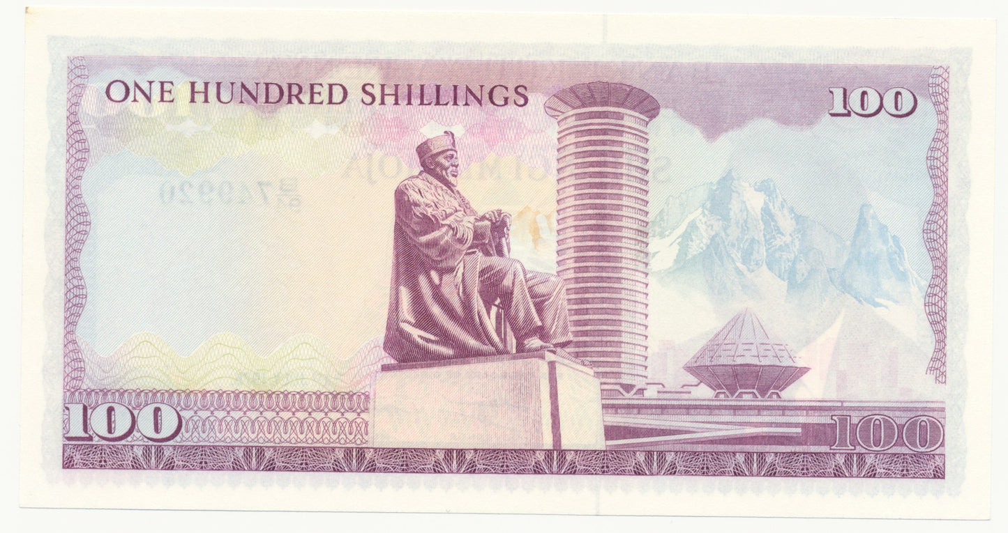 KENYA P.18 1978 100 shillings UNC