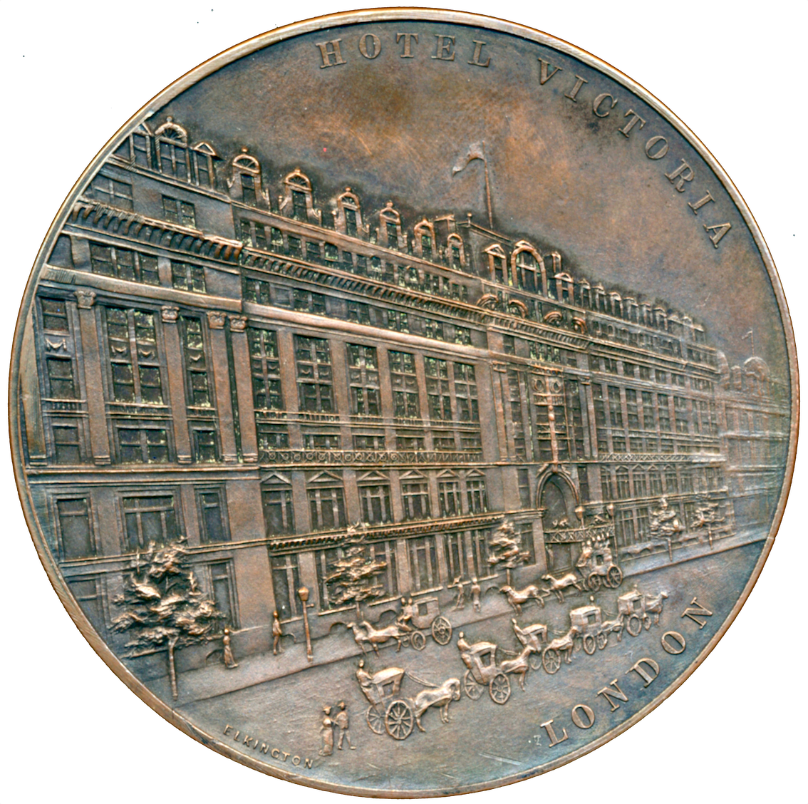 1902 Coronation bronze medal boxed by E Fuchs E1870a BHM 3772 AUNC