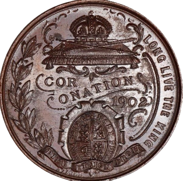 1902 Coronation bronze medal BHM 3849 UNC