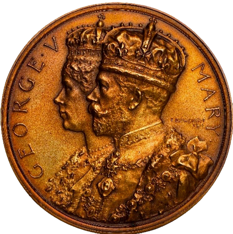 1911 Coronation cased set of two medals E1921 BHM 4023 Extremely Rare UNC