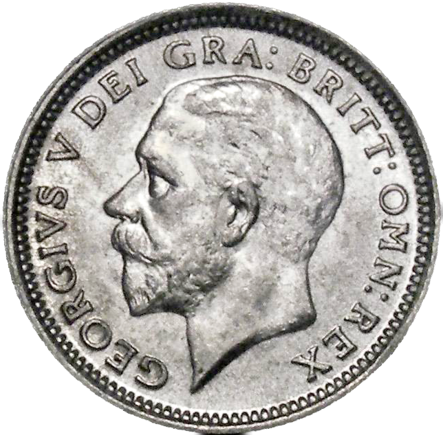 1926 Sixpence S4034 ESC 3895 Modified Effigy Scarce UNC