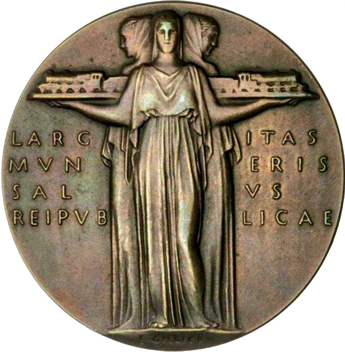 1926 General Strike 51mm bronze medal by E Gillick BHM 4210 E2003