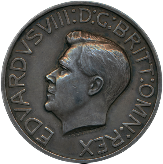 1937 (intended) Coronation 60.5mm silver medal by J Tautenhayn  4297 E2043